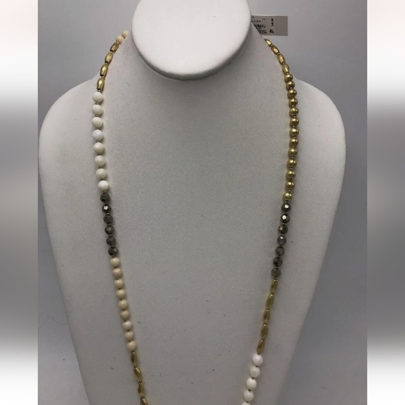 Lucky BRAND Women's Buddha Beaded Necklace Gold 211- Measuring 31.5" - Picture 2 of 7